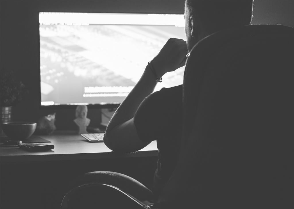 Person Working on Computer